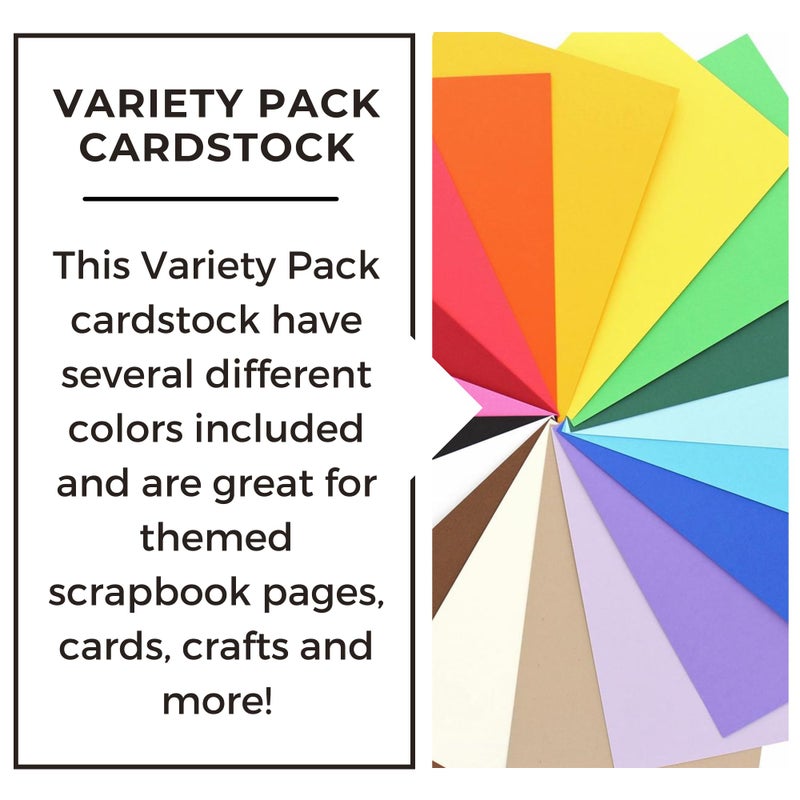 Accent Design Paper Accents Cardstock Variety Pack - 12" x 12" Essential 65lb 72 Sheets - Heavyweight Cardstock for Scrapbooking, Scrapbooking & Crafts - Archival Quality - Image 3